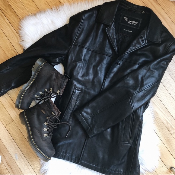 Oversized Leather Jacket - Picture 1 of 5